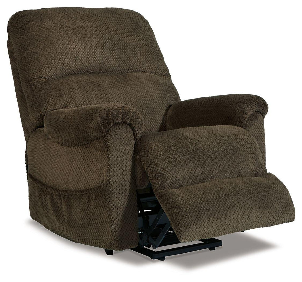 Signature Design by Ashley® - Shadowboxer - Power Lift Recliner - 5th Avenue Furniture