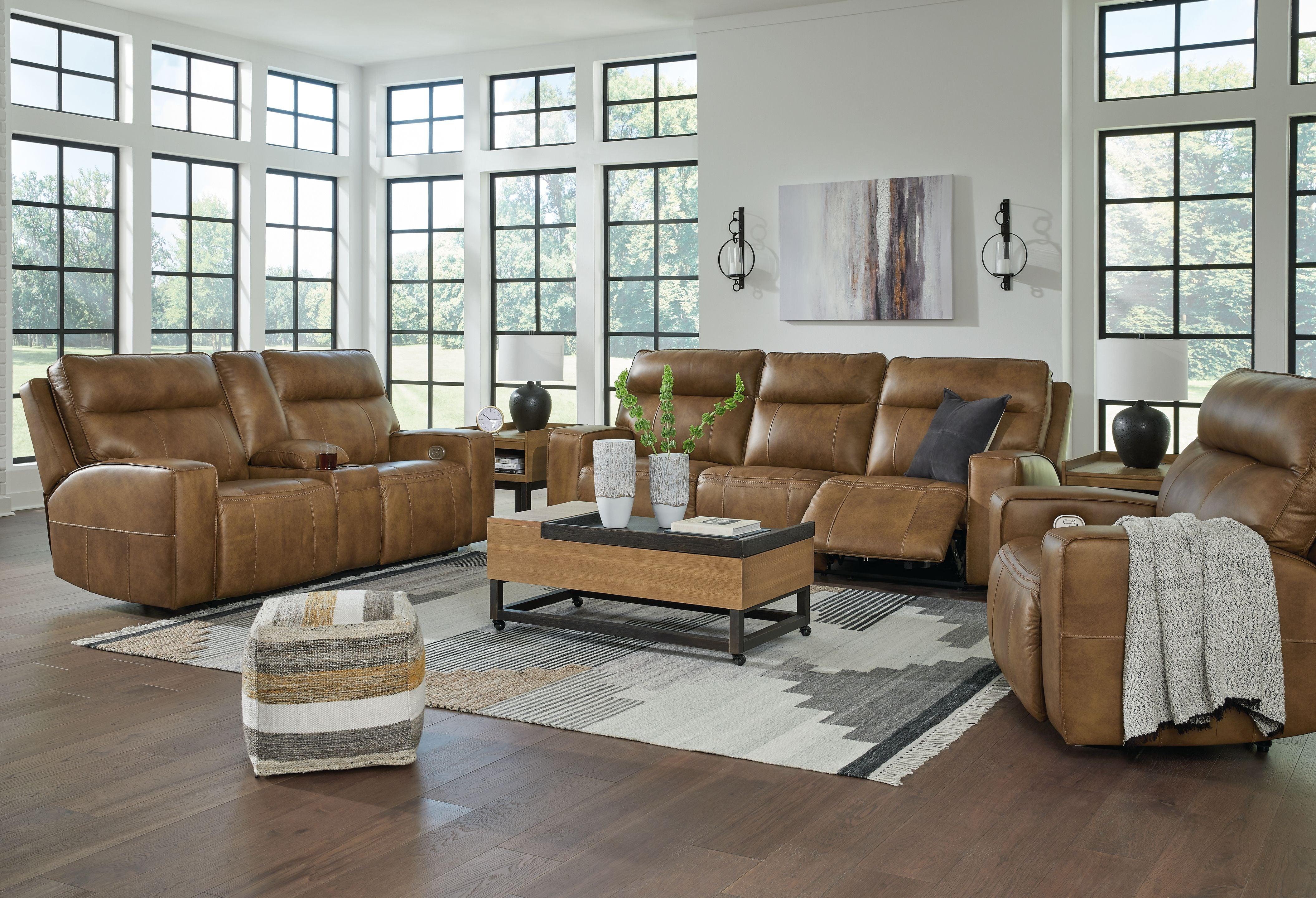 Signature Design by Ashley® - Game Plan - Power Reclining Sofa, Loveseat, Recliner - 5th Avenue Furniture