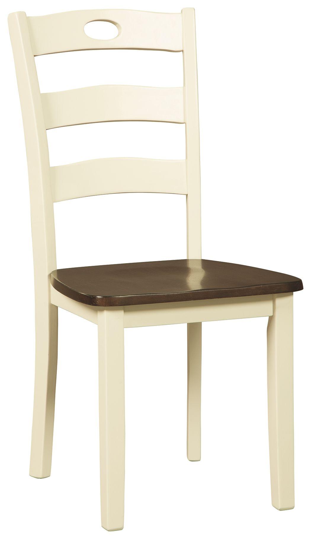 Signature Design by Ashley® - Woodanville - Cream / Brown - Dining Room Side Chair (Set of 2) - 5th Avenue Furniture