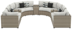 Signature Design by Ashley® - Calworth - Outdoor Sectional - 5th Avenue Furniture