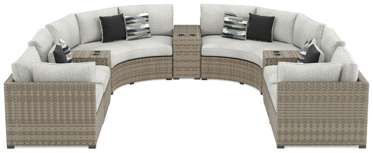Signature Design by Ashley® - Calworth - Outdoor Sectional - 5th Avenue Furniture