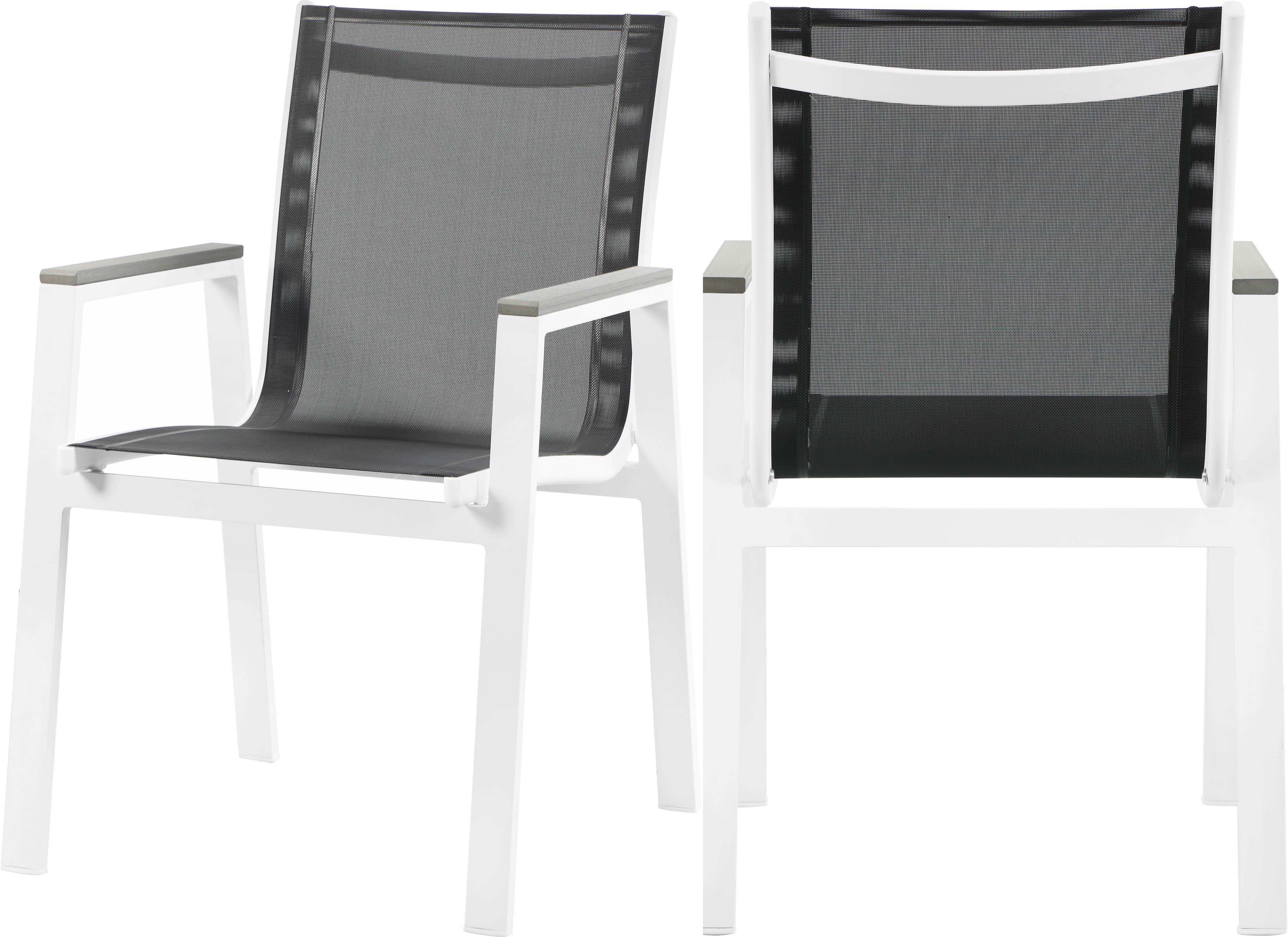 Meridian Furniture - Nizuc - Outdoor Patio Dining Arm Chair Set - 5th Avenue Furniture