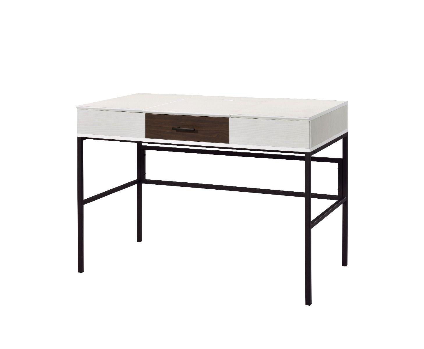 ACME - Verster - Desk - Natural & Black Finish - 5th Avenue Furniture