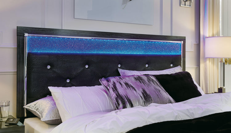 Signature Design by Ashley® - Kaydell - Glitter Panel Bed - 5th Avenue Furniture