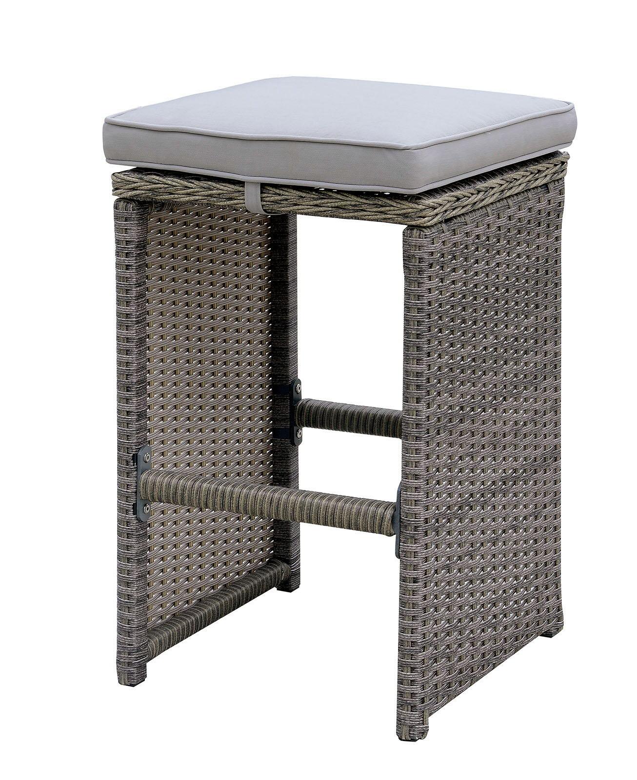 Furniture of America - Ismay - Bar Stool (Set of 6) - Gray - 5th Avenue Furniture