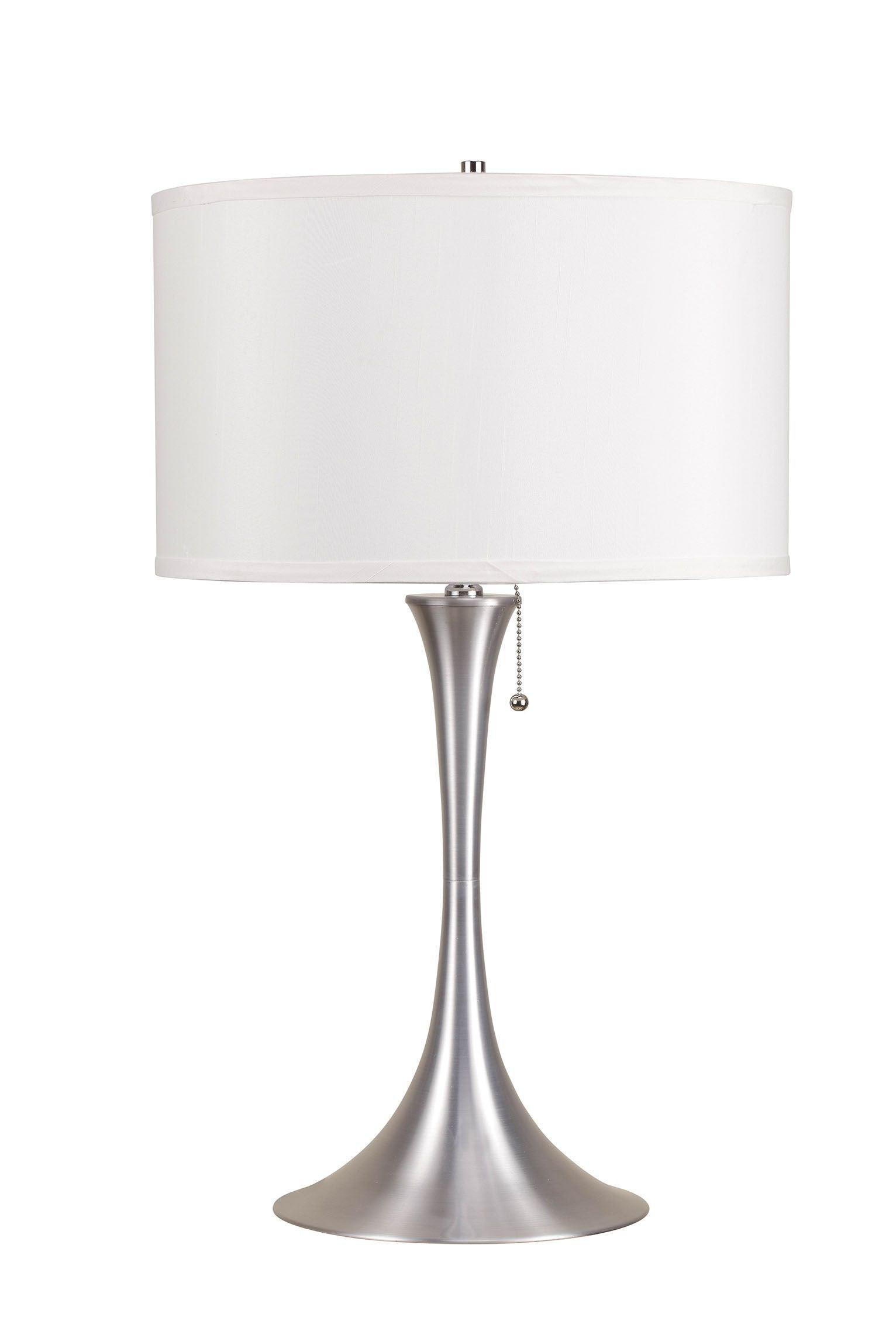 ACME - Cody - Table Lamp - Brushed Silver - 5th Avenue Furniture
