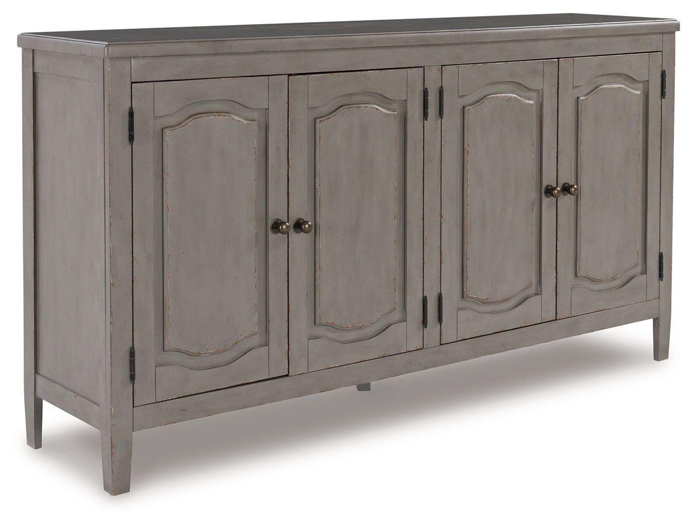 Signature Design by Ashley® - Charina - Antique Gray - Accent Cabinet - 5th Avenue Furniture