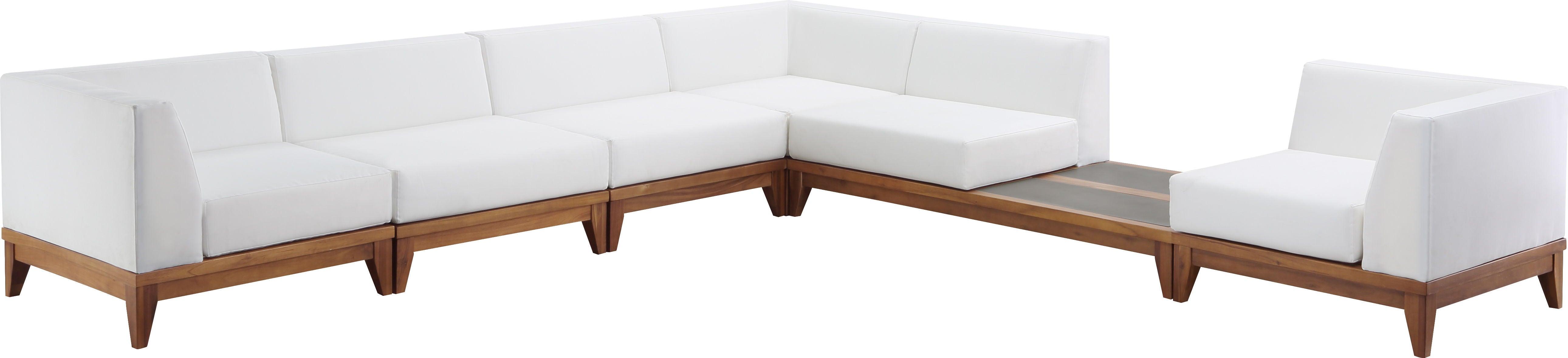 Meridian Furniture - Rio - 6 Piece Modular Sectional - Off White - 5th Avenue Furniture