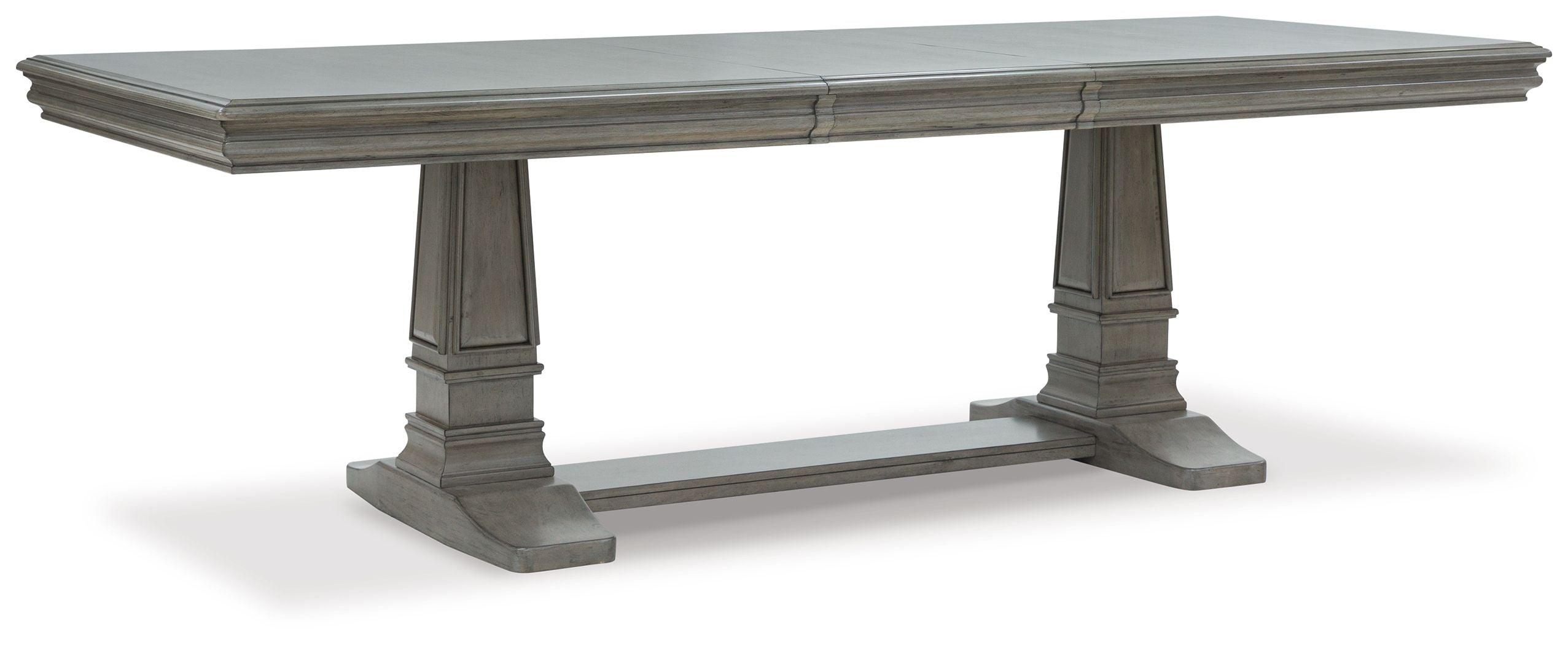 Signature Design by Ashley® - Lexorne - Gray - Dining Extension Table - 5th Avenue Furniture