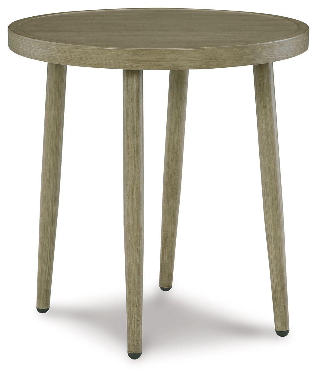 Signature Design by Ashley® - Swiss Valley - Beige - Round End Table - 5th Avenue Furniture
