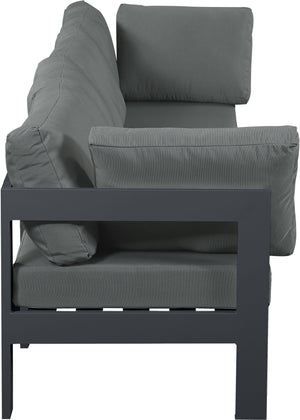 Meridian Furniture - Nizuc - Outdoor Patio Modular Sofa - Dark Grey - Modern & Contemporary - 5th Avenue Furniture