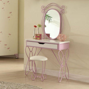 ACME - Priya II - Vanity Desk - White & Light Purple - 5th Avenue Furniture