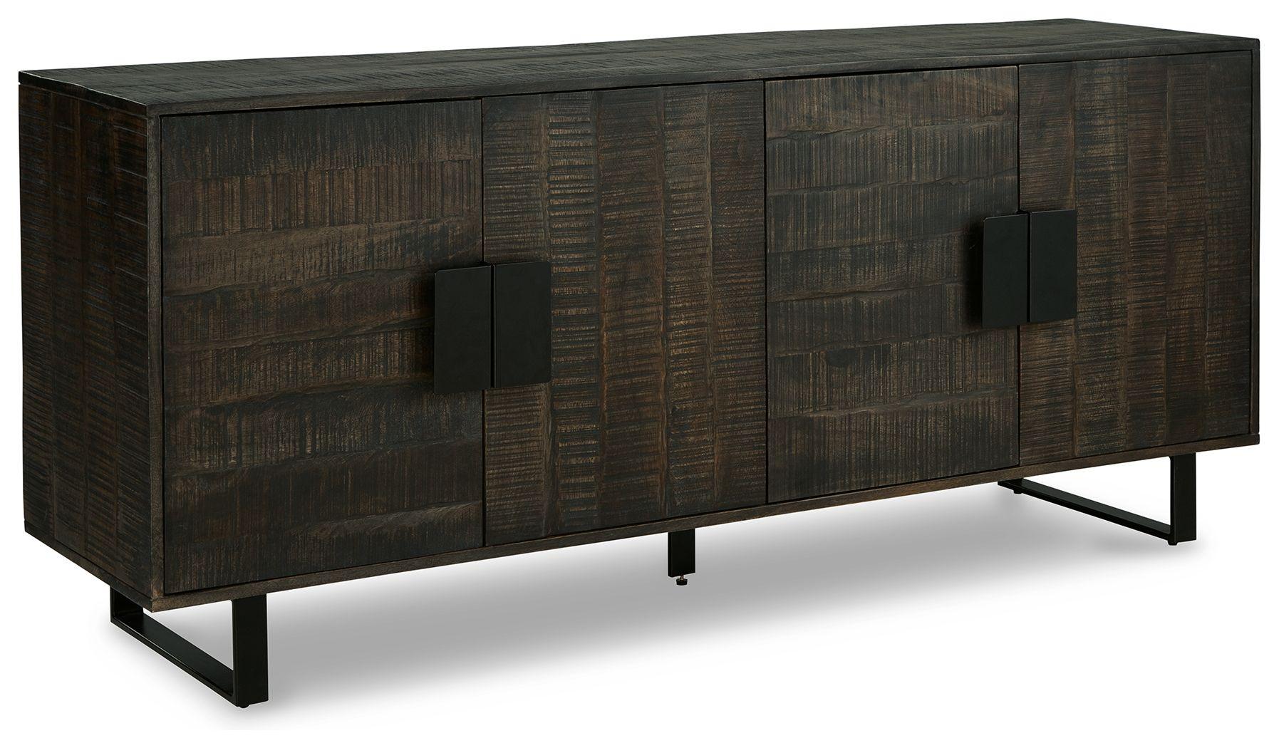 Signature Design by Ashley® - Kevmart - Grayish Brown / Black - Accent Cabinet - 5th Avenue Furniture