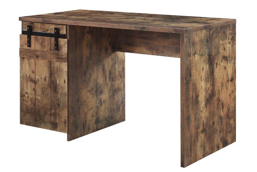 ACME - Bellarose - Writing Desk - Rustic Oak Finish - 5th Avenue Furniture