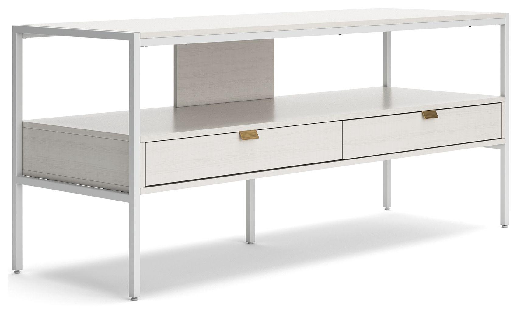 Signature Design by Ashley® - Deznee - White - Large TV Stand - 5th Avenue Furniture