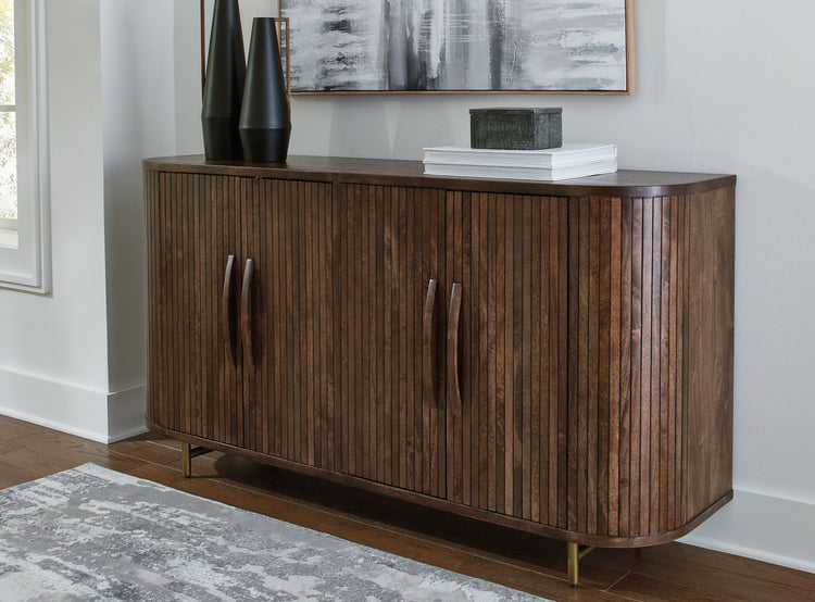 Amickly - Dark Brown - Accent Cabinet - 5th Avenue Furniture