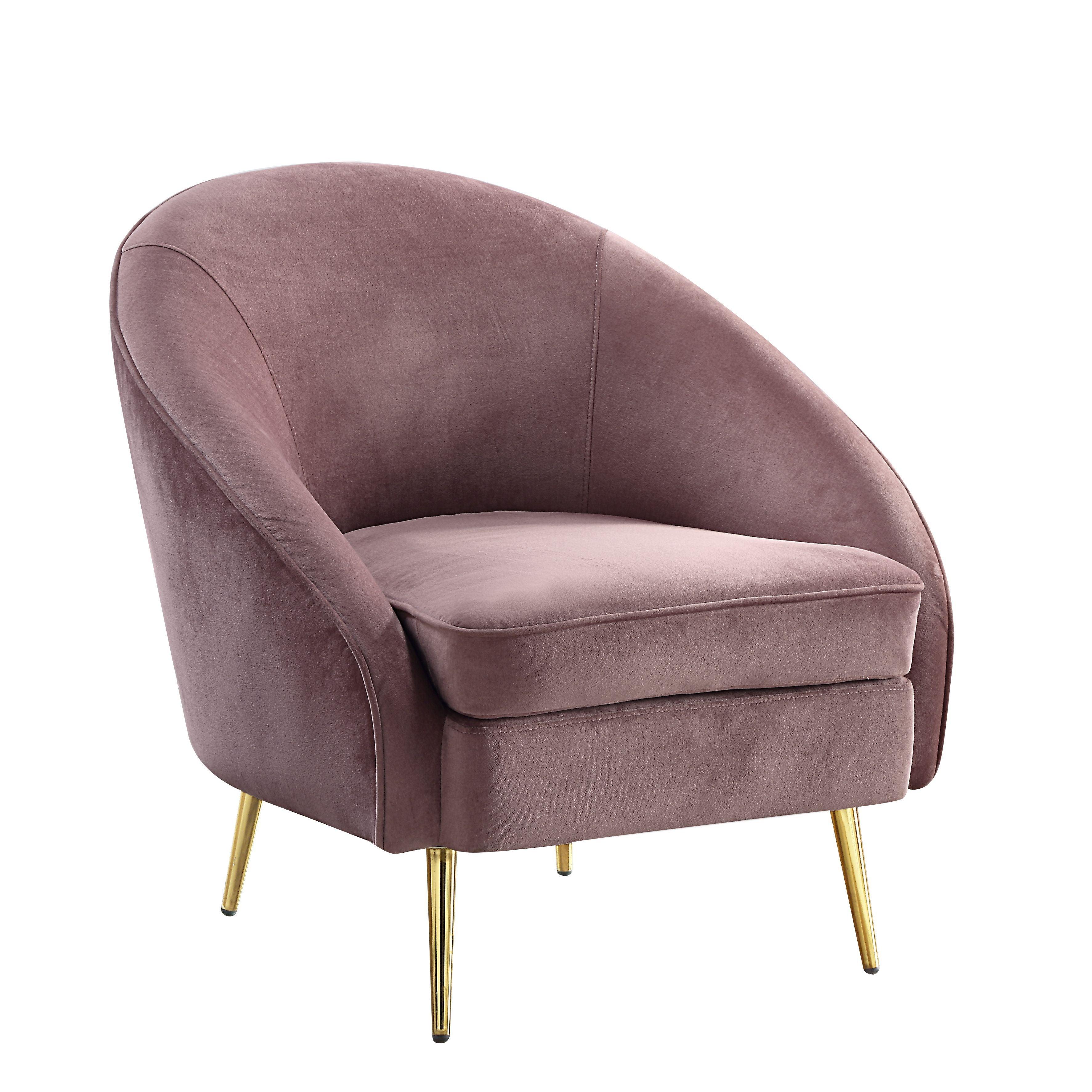 ACME - Abey - Chair - Pink Velvet - 5th Avenue Furniture