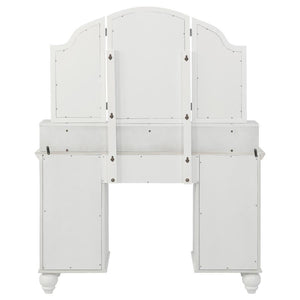 CoasterElevations - Reinhart - Reinhart 2 Piece Vanity Set - White And Beige - 5th Avenue Furniture