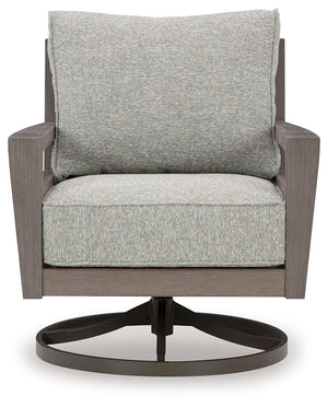 Hillside Barn - Gray / Brown - Swivel Lounge W/ Cushion - 5th Avenue Furniture