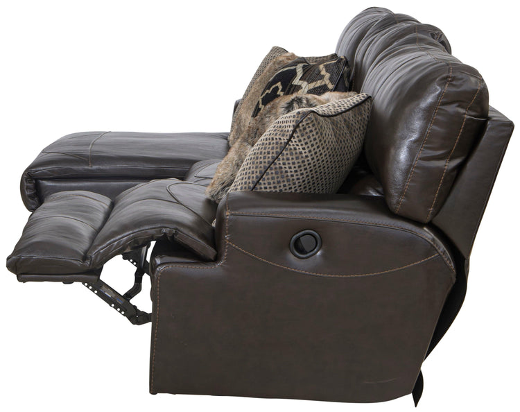 Catnapper - Como - 3 Piece Italian Leather Match Reclining Sofa - 5th Avenue Furniture