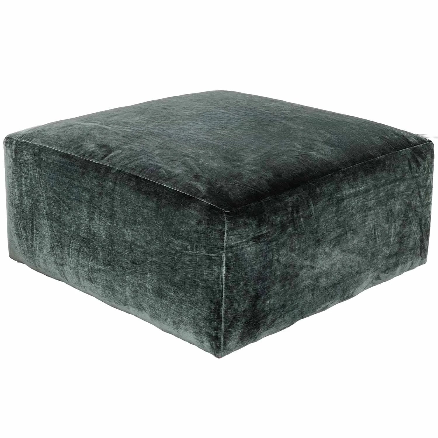 Camden Crest Pine Green - Cocktail Ottoman