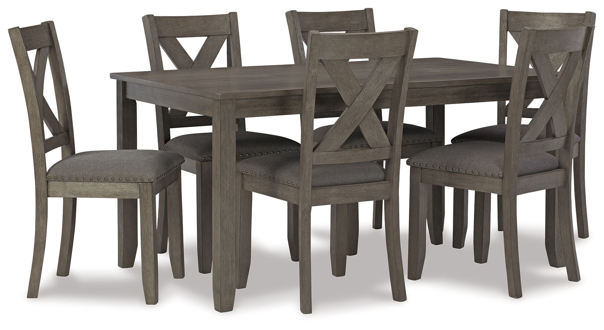Bexley - Gray - RECT DRM Table Set (Set of 7)