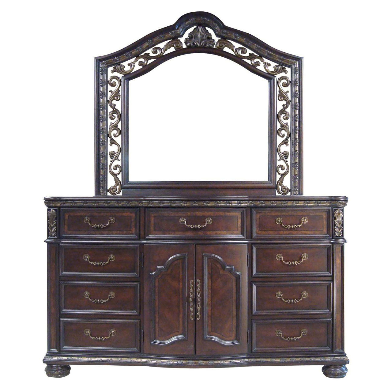 Monte Carlo - Dresser And Mirror - Dark Brown