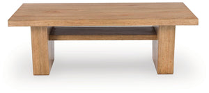 Signature Design by Ashley® - Kristiland - Light Brown - Rectangular Cocktail Table - 5th Avenue Furniture