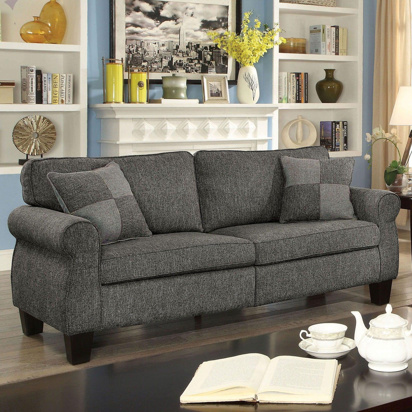 Furniture of America - Rhian - Sofa - Dark Gray - 5th Avenue Furniture