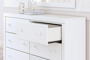 Signature Design by Ashley® - Mollviney - White - Six Drawer Dresser - 5th Avenue Furniture