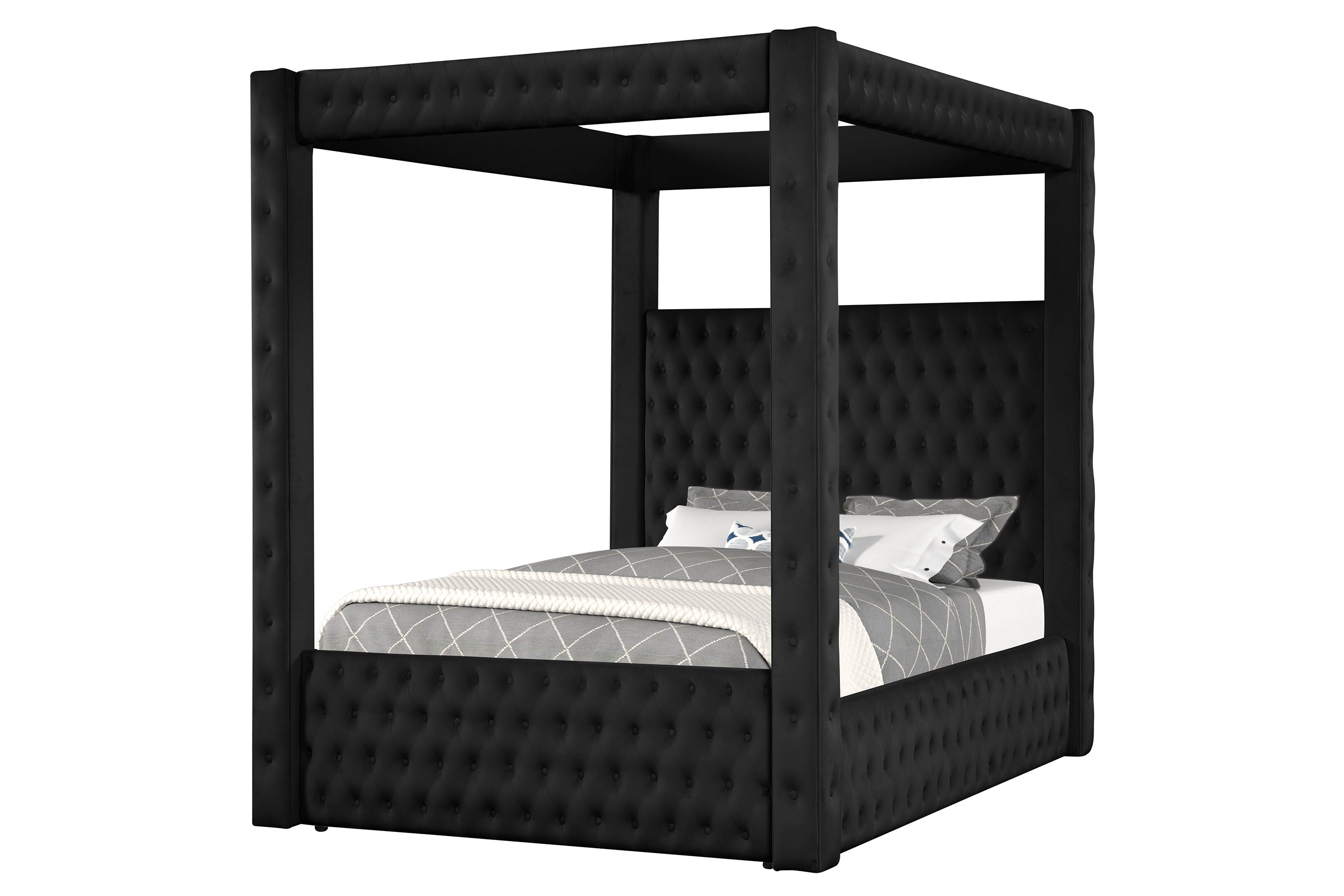 Annabelle - King Canopy Bed - Black