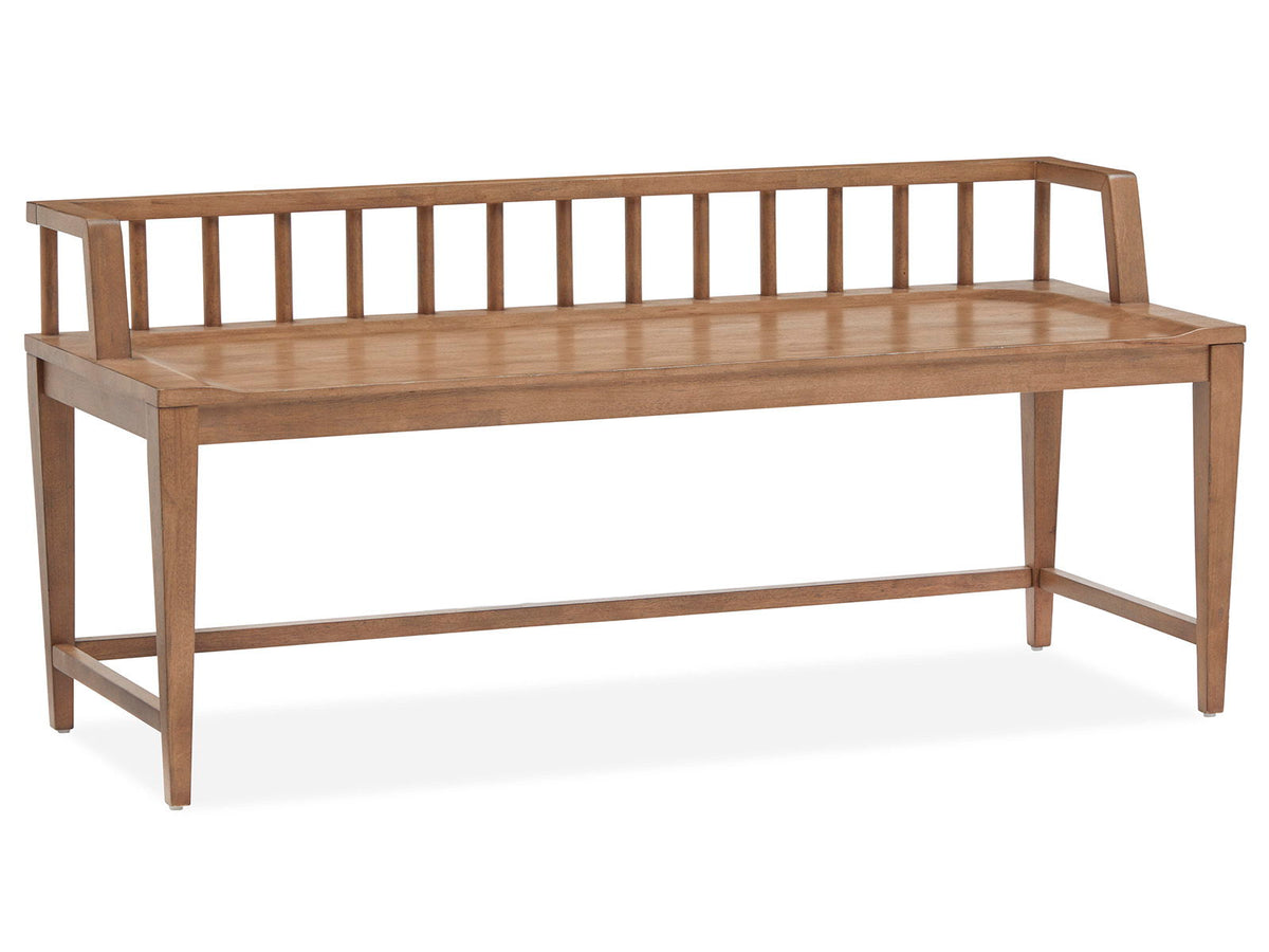 Lindon - Arm Bench With Low Back - Light Brown