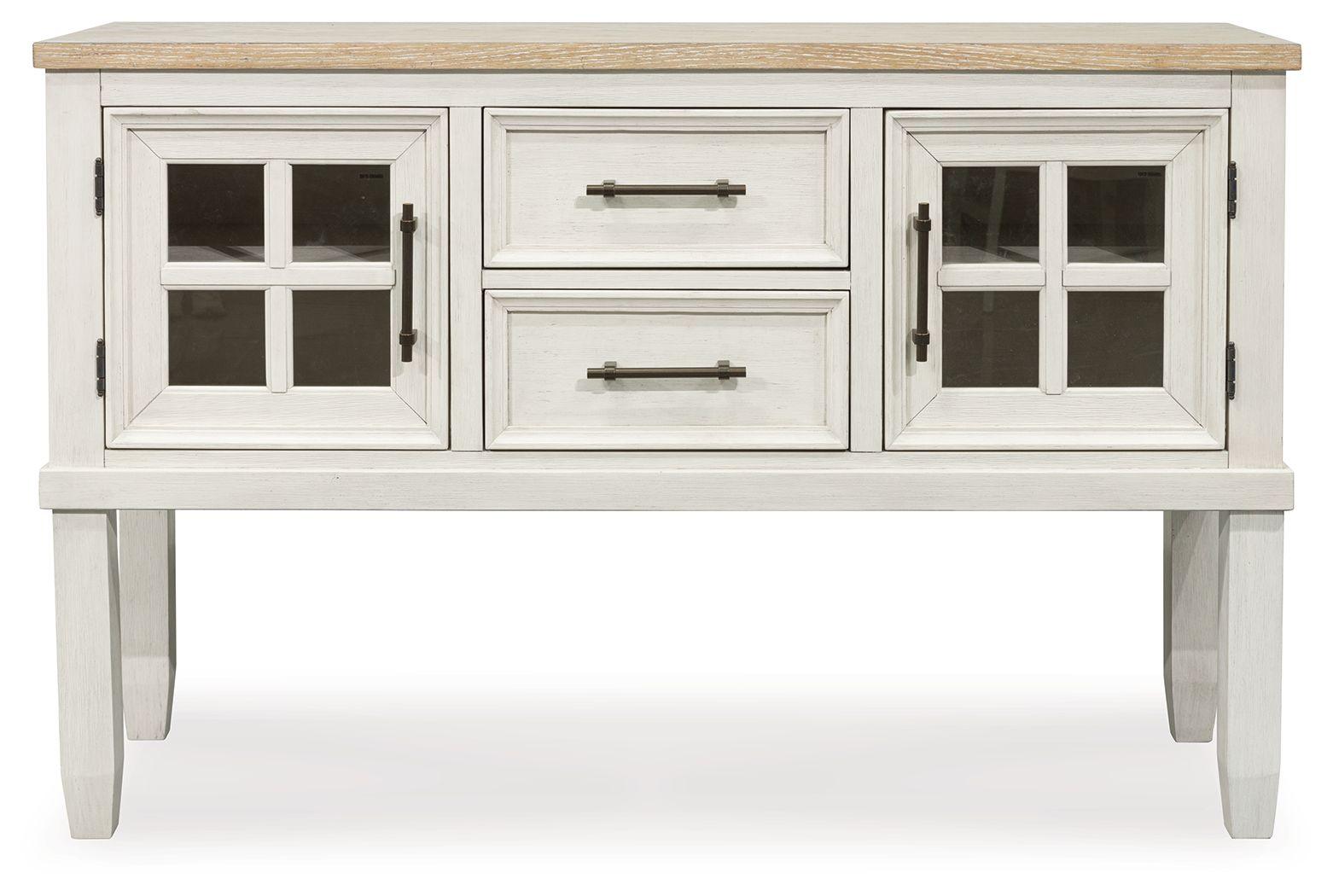 Benchcraft® - Shaybrock - Antique White / Brown - Dining Room Server - 5th Avenue Furniture