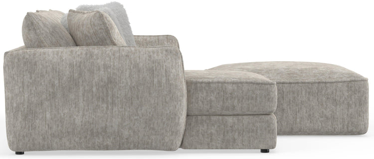 Jackson - Bucktown - 2 Piece Sofa / Chaise With Extra Thick Cuddler Seat Cushions & Cocktail Ottoman - 5th Avenue Furniture