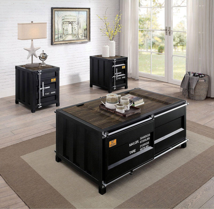 Furniture of America - Dicargo - End Table - Black - 5th Avenue Furniture