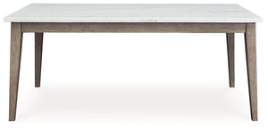 Signature Design by Ashley® - Loyaska - White / Brown - Rectangular Dining Room Table - 5th Avenue Furniture