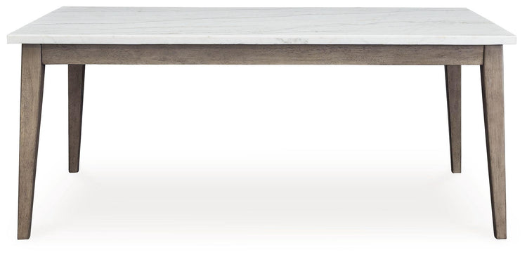 Signature Design by Ashley® - Loyaska - White / Brown - Rectangular Dining Room Table - 5th Avenue Furniture