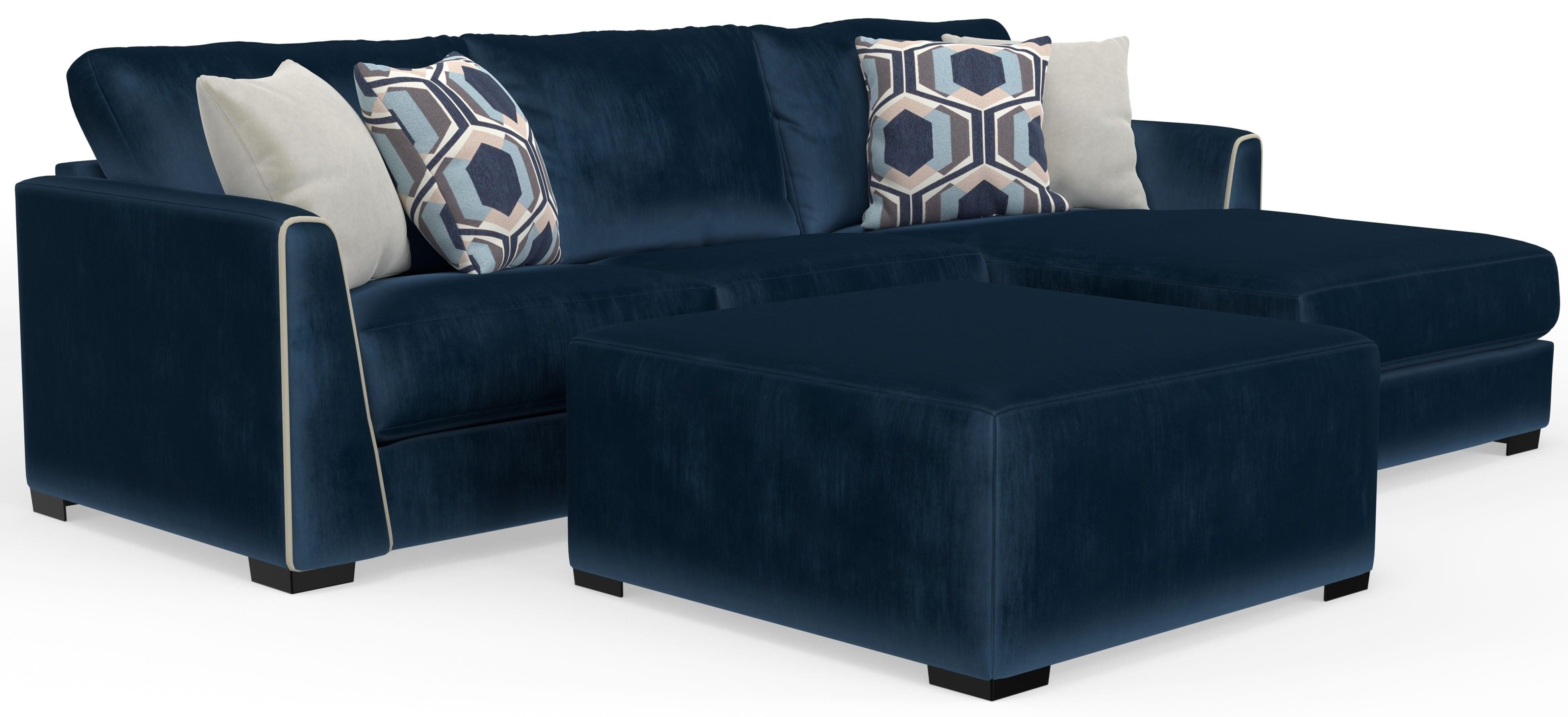 Jackson - Jetson - Sectional, Accent Pillows & Cocktail Ottoman Set - 5th Avenue Furniture