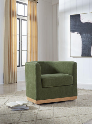 Signature Design by Ashley® - Jersonlow - Forest Green - Swivel Chair - 5th Avenue Furniture