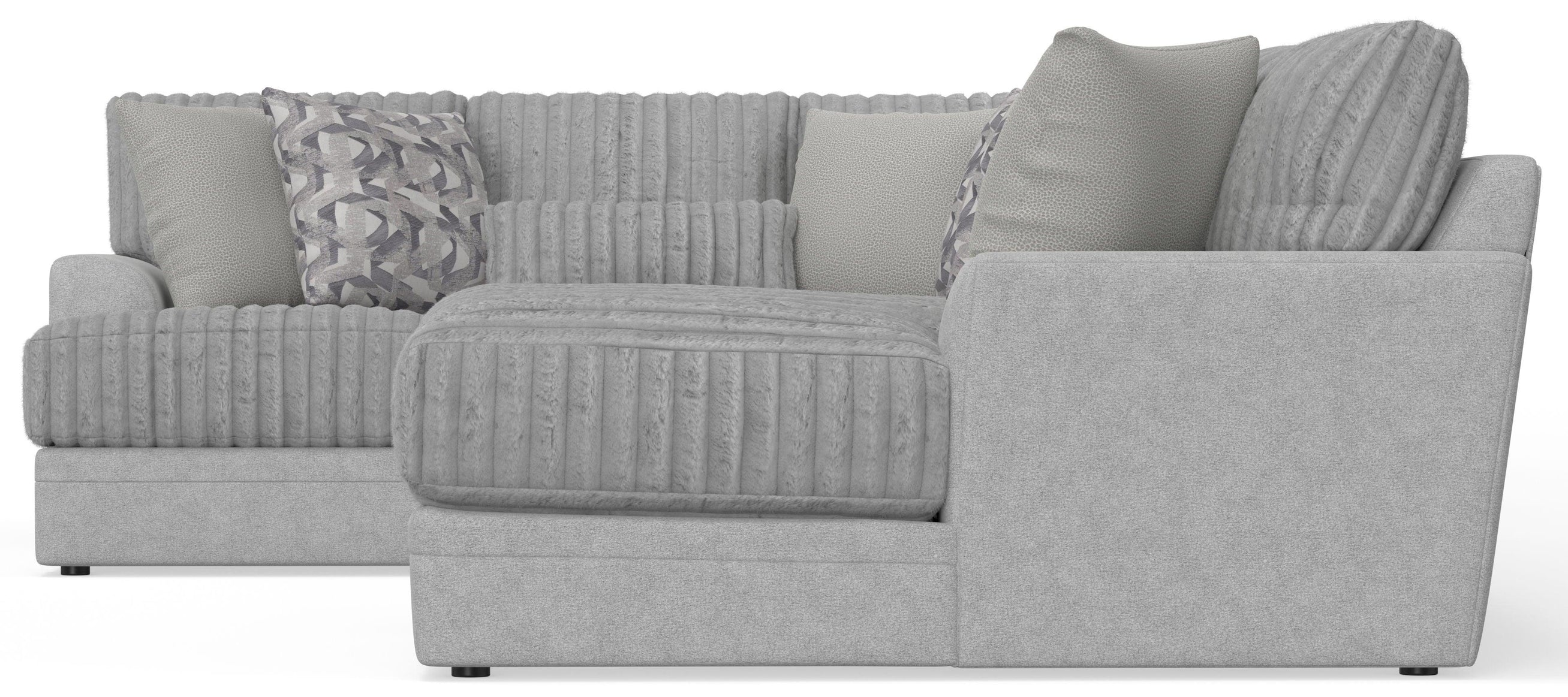 Jackson - Titan - Sectional With Comfort Coil Seating And Accent Pillows - 5th Avenue Furniture