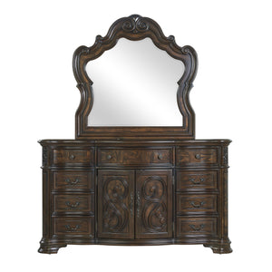 Steve Silver Furniture - Royale - Dresser & Mirror - Dark Brown - 5th Avenue Furniture