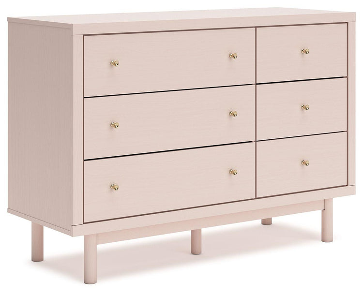 Signature Design by Ashley® - Wistenpine - Blush - Six Drawer Dresser - 5th Avenue Furniture