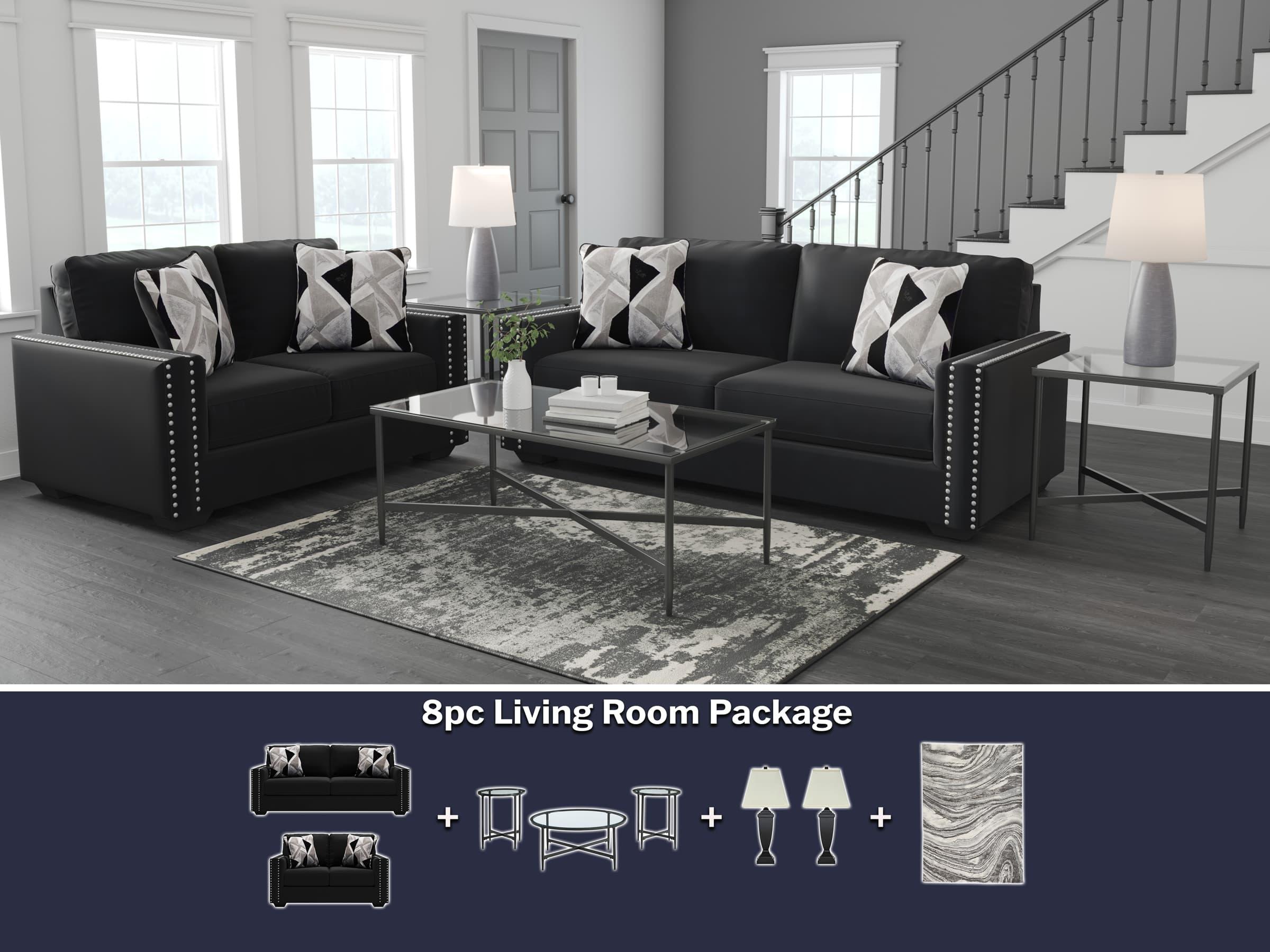 5th Avenue Furniture - Gleston 8pc Package Deal - 5th Avenue Furniture