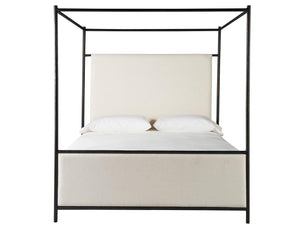 Universal Furniture - New Modern - Cascade King Canopy Bed - White - 5th Avenue Furniture
