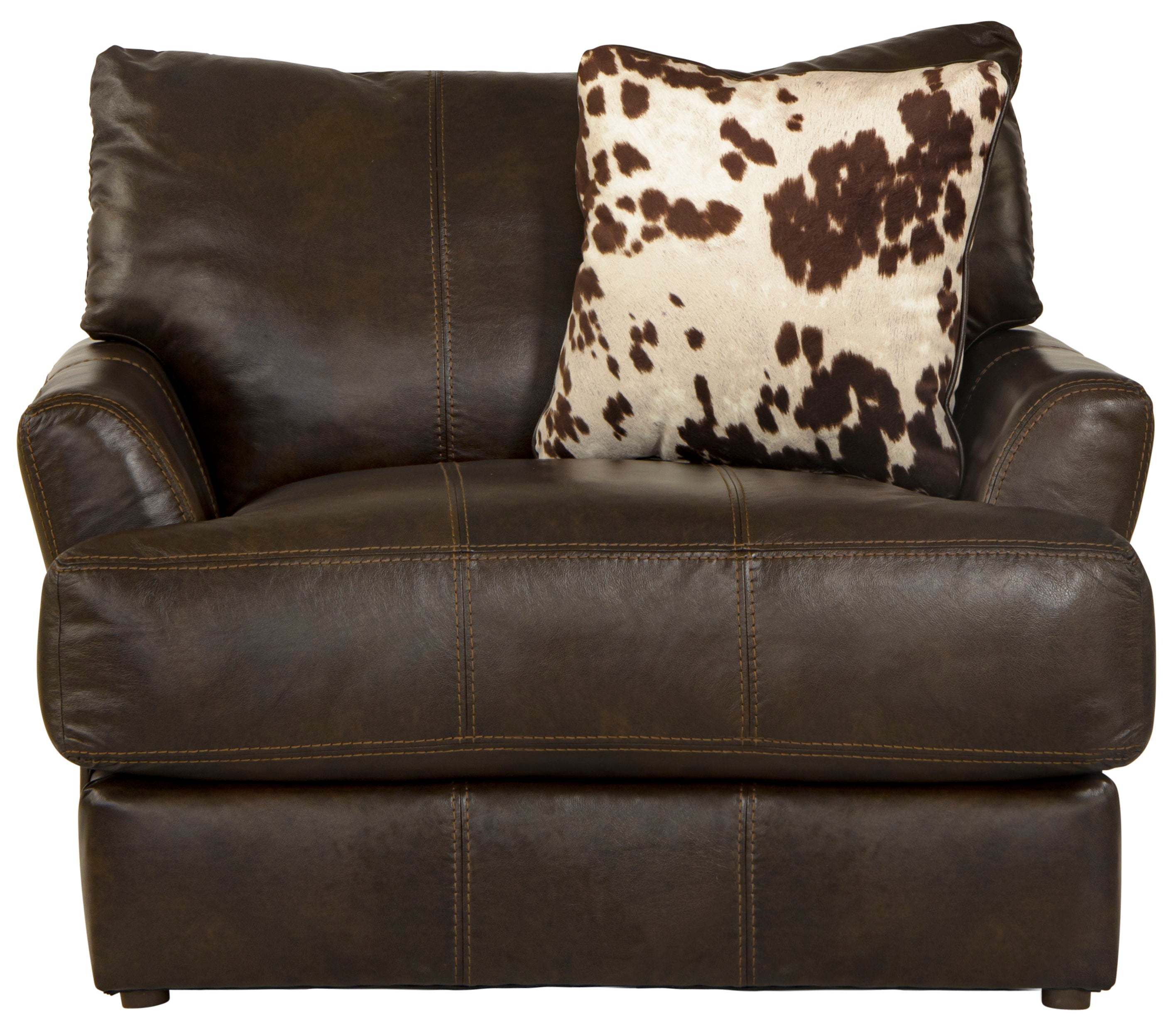 Pavia - Top Grain Italian Leather Chair With Cuddler Cushions - Cocoa
