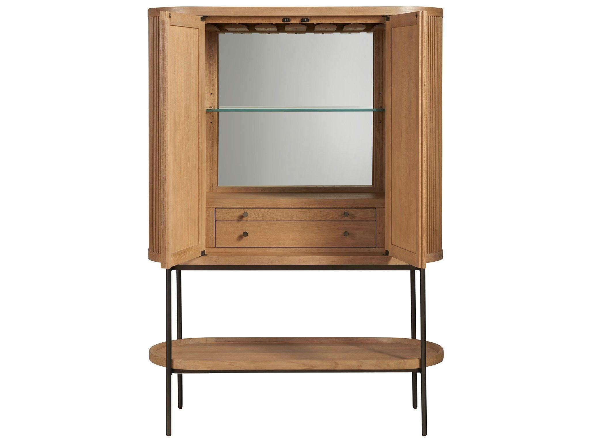 Universal Furniture - New Modern - Linnea Bar Cabinet - Light Brown - 5th Avenue Furniture