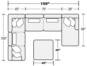 Jackson - Logan - Upholstered Sectional Set - 5th Avenue Furniture