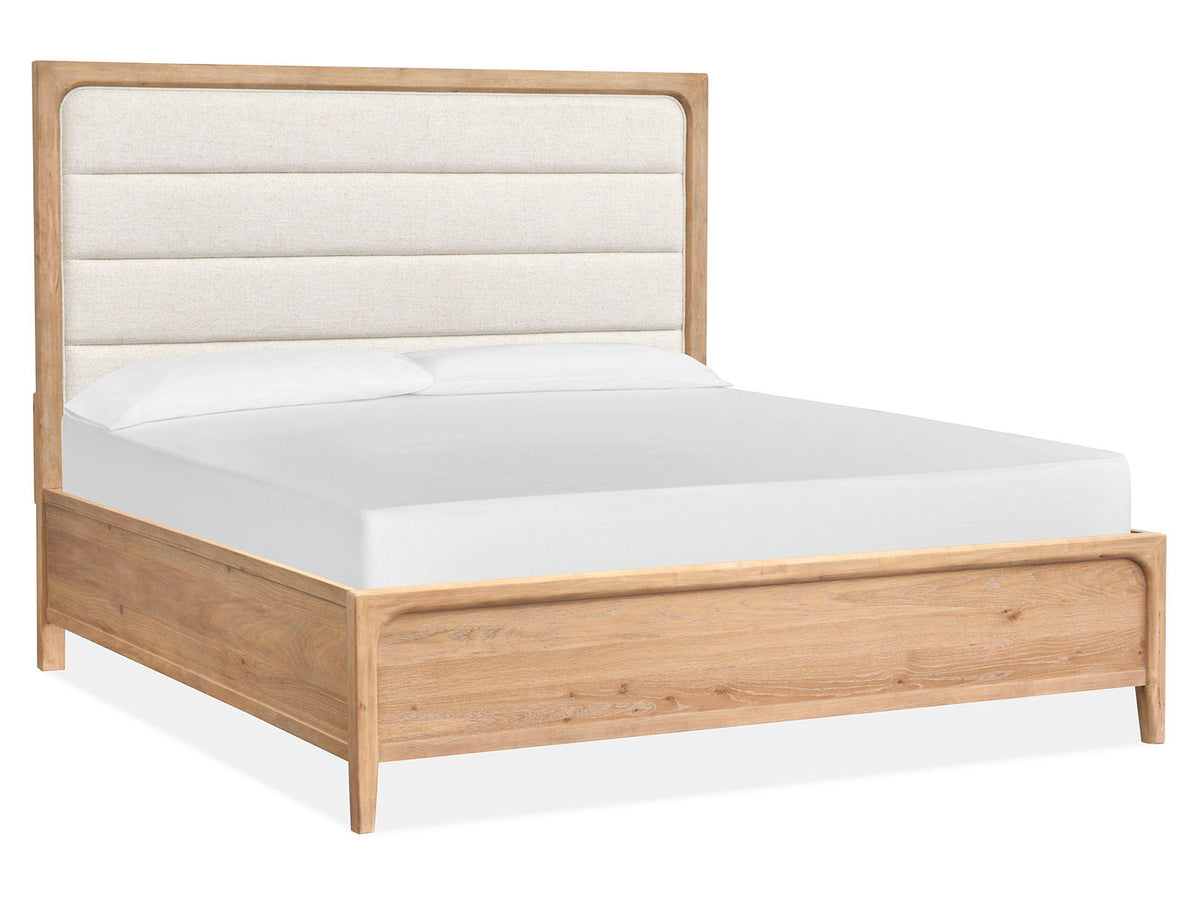Somerset - Complete Panel Bed With Upholstered Headboard