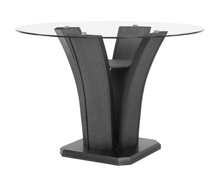 Camelia - 5pc Dining Set - Glittery Gray