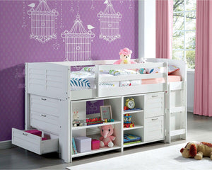 Furniture of America - Abigail - Twin Size Loft Bed - White - 5th Avenue Furniture